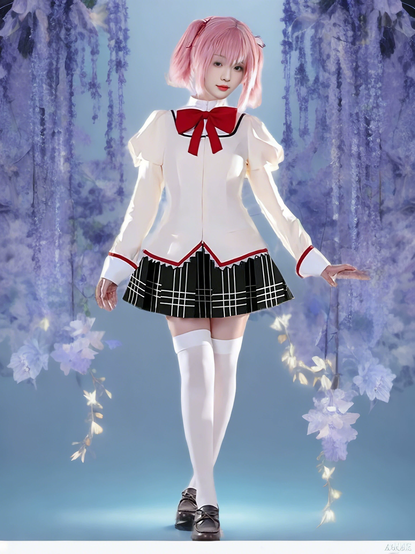 Косплей-школьная форма (Magic Girl) Lumu/Yuanmi Miki — парик и аксессуары, размеры S–XXL
