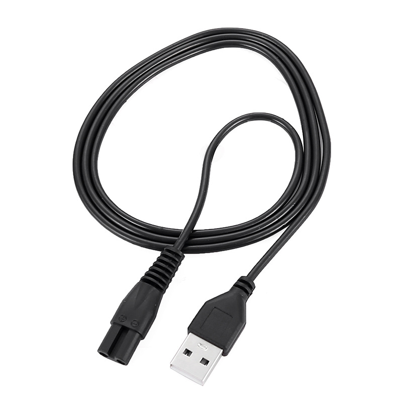 Cable de alimentación USB para comercio transfronterizo, cable de carga para afeitadora, cable de alimentación en forma de ocho, cable de carga USB, cable de alimentación en forma de ocho.