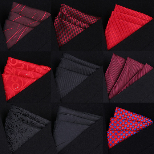 Men's Suit Pocket Square, Dress Shirt Handkerchief, Formal Suit Tie, Silk Scarf, Chest Square, Small White