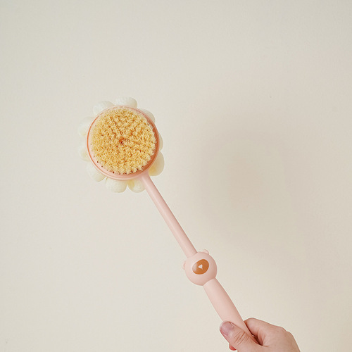 Half-Boat Original Bear Bath Scrub Back Scratcher Household Hanging Long Handle Mud Soft Brush Shower Scrub