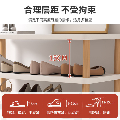 Shoe rack, simple and economical, multi-story rental house doorway, dormitory shoe cabinet, space-saving, dust-proof storage artifact