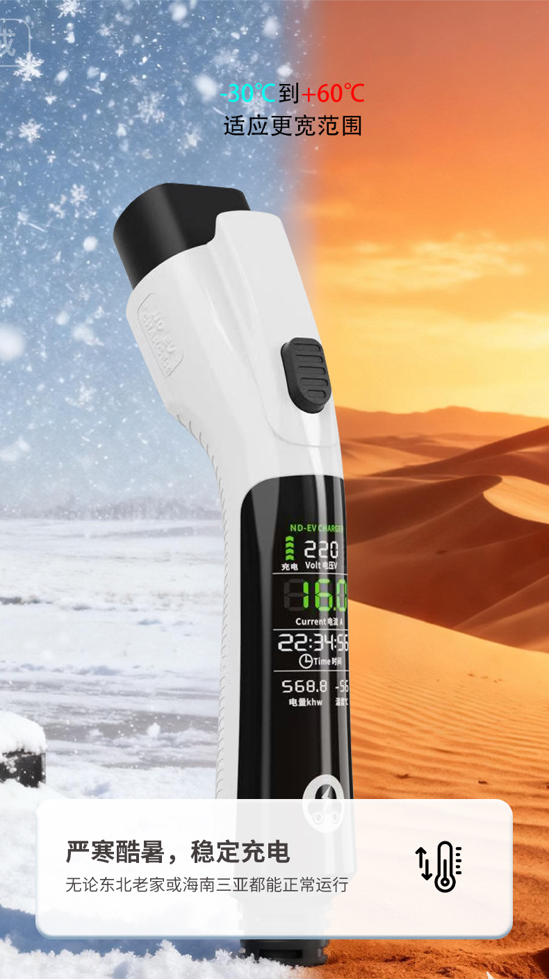 European Standard Plug Charging and Discharging Two-In-One On-Board Charging Gun 16A Household Electric Vehicle Charger Gbt National Standard