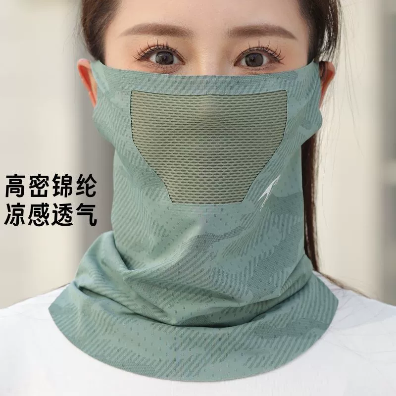 Мужская висячая ушная солнцезащитная маска для лица летом