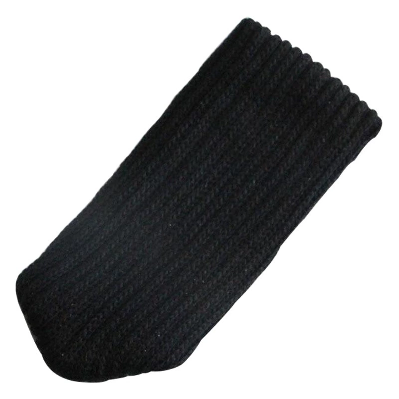 Двухслойный вязаный утолщенный чехол для ног стула, настольный табурет, подушка для ног, нескользящий чехол для ног, бесшумный противоизносный чехол