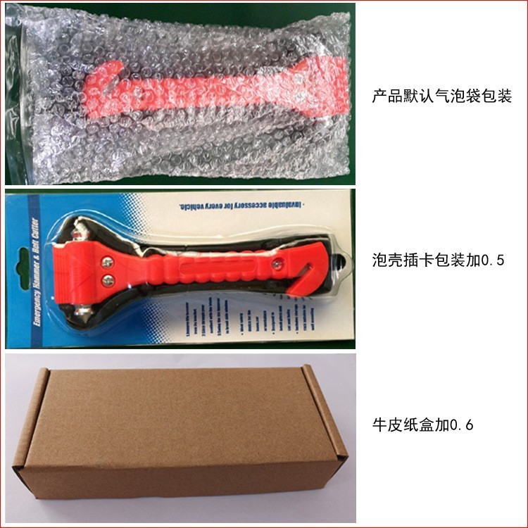 Car Safety Hammer, Multifunctional Dual-Head Metal Escape Tool with Cutter, Essential for Car Emergency Use