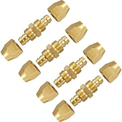 美标亚马逊热销1/4npt全铜快拧气管接头气动快插尼龙管锁管接头