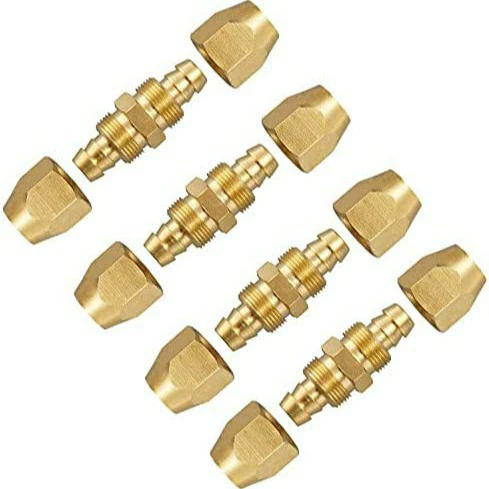 Американский стандарт Amazon Hot 1/4NPT полностью медное быстроскручивающееся соединение газовой трубы Пневматическое быстросъемное соединение нейлоновой трубы с замком для трубы