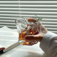 扭扭杯啤酒杯杯子酒杯威士忌玻璃杯异形水杯家用小众高颜值玻璃杯