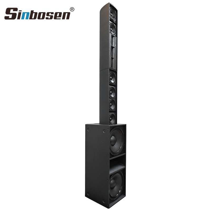 Doble 12 pulgadas de neodimio magnético LA512 de alta potencia columna de sonido sistema de sonido matriz de altavoces cine en casa sonido de fiesta de boda