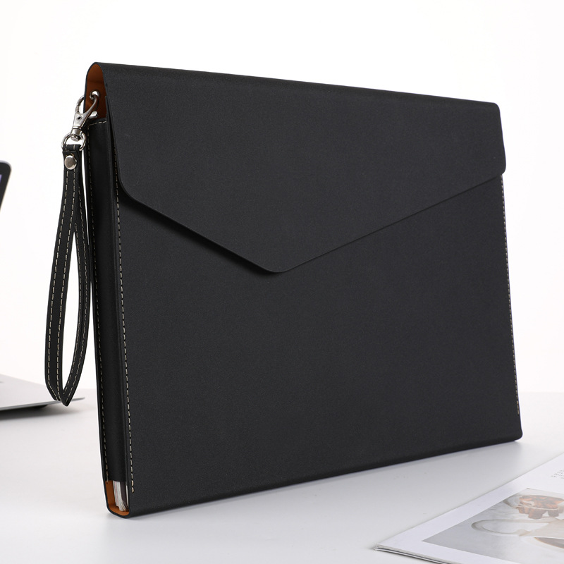 입체 문서 가방 - 검정색 + 휴대용