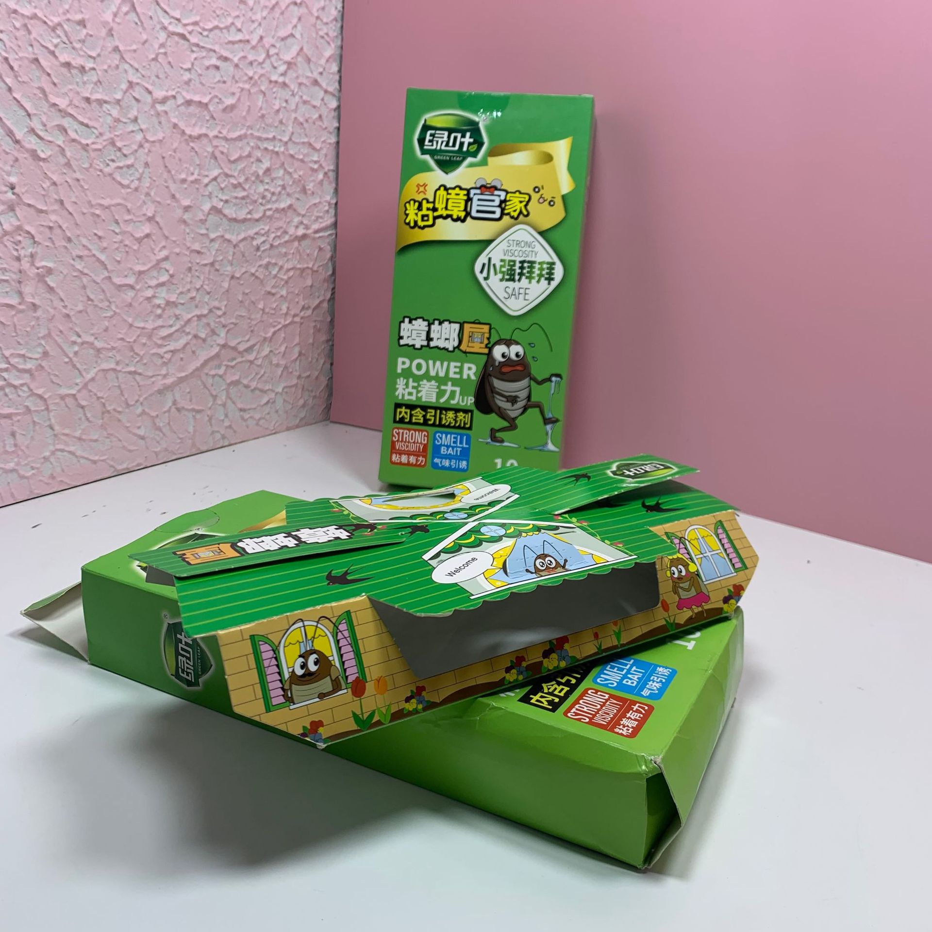 Manufacturer's direct supply of green leaf GL02119 cockroach house cockroach adhesive board cockroach trap with attractant cockroach box
