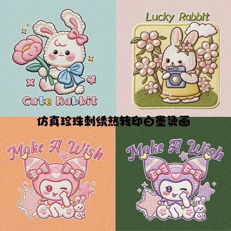 Heat Transfer Factory Clothing Heat Transfer Stickers, Faux Pearl Embroidery, Heat Transfer Prints, Cartoon Trendy Pattern Printing Stickers Heat Transfer Factory Clothing Heat Transfer Stickers, Faux Pearl Embroidery, Heat Transfer Prints, Cartoon Trendy Pattern Printing Stickers