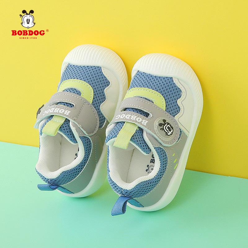 Babou respirable zapatos para bebés primavera y otoño 1 - 3 zapatos deportivos para niños con suela suave 2 pares de redes para niños pequeños