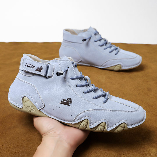 LDECK Amazon Martin boots spring and summer cross-border popular high-top octopus men's shoes men's casual short boots