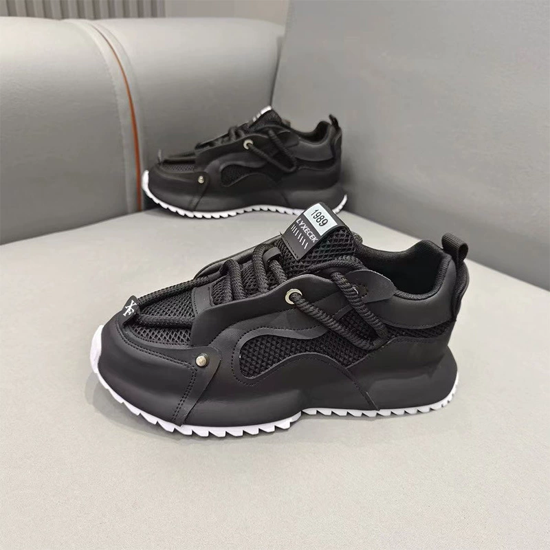 Сетка oversized спортивная обувь, платформа повседневной высокой обуви, большой размер