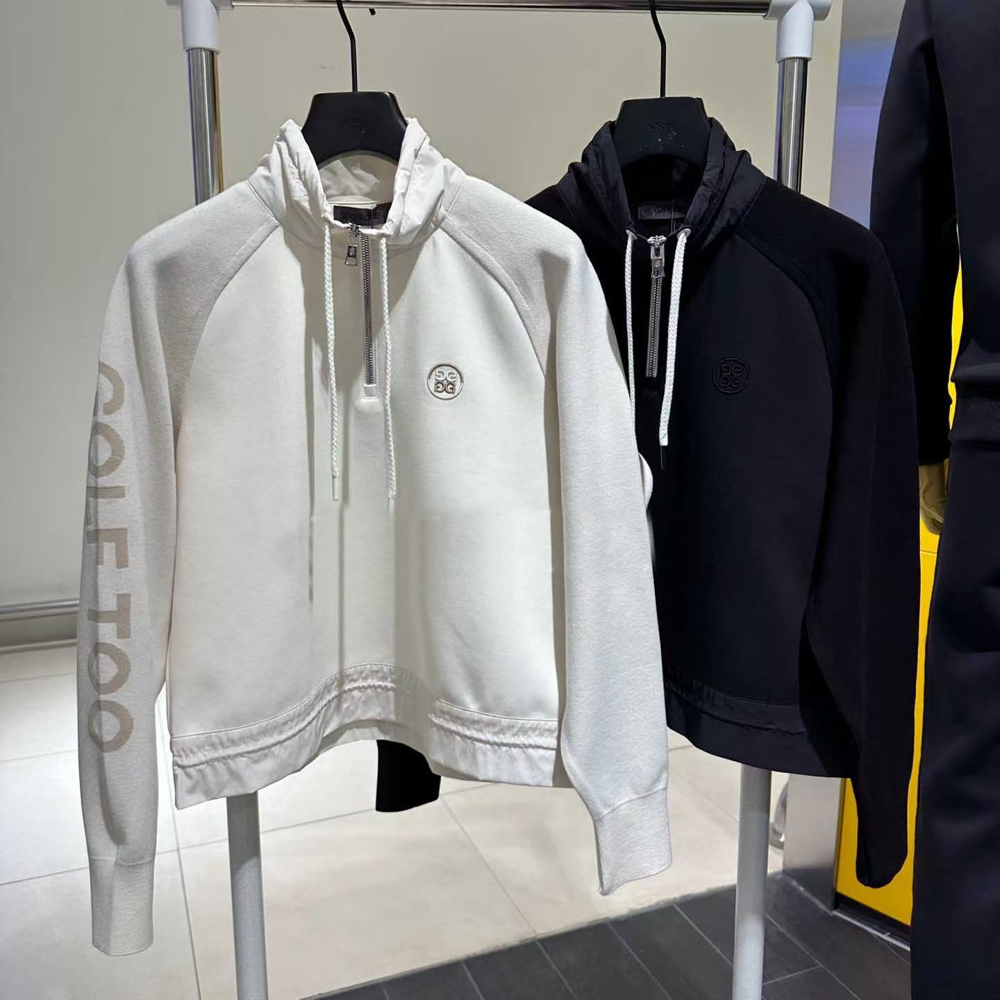 25 Autumn and Winter New Golf Clothing Women's Suit Half Zipper Stand Collar Tops Top Slim Casual Top Trousers