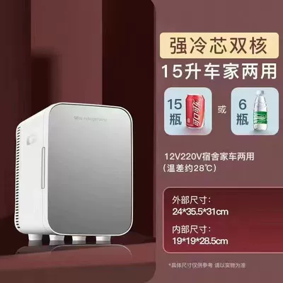 Students, Single-Person Use, Cosmetics, Cooling – Soyuducular - 15l-countless-display-dual-core-powerful-cooling-core-silver