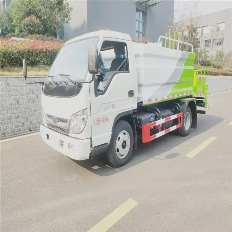 国六福田小卡蓝牌洒水车 5吨雾炮降尘喷洒车 蓝牌不锈钢运水车