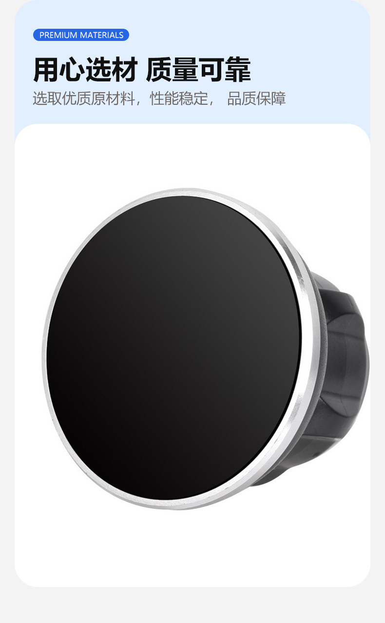 Magsafe Magnetic Car Phone Holder 17mm Adapter Rotating Universal Ball Head Accessory Universal Base Strong
