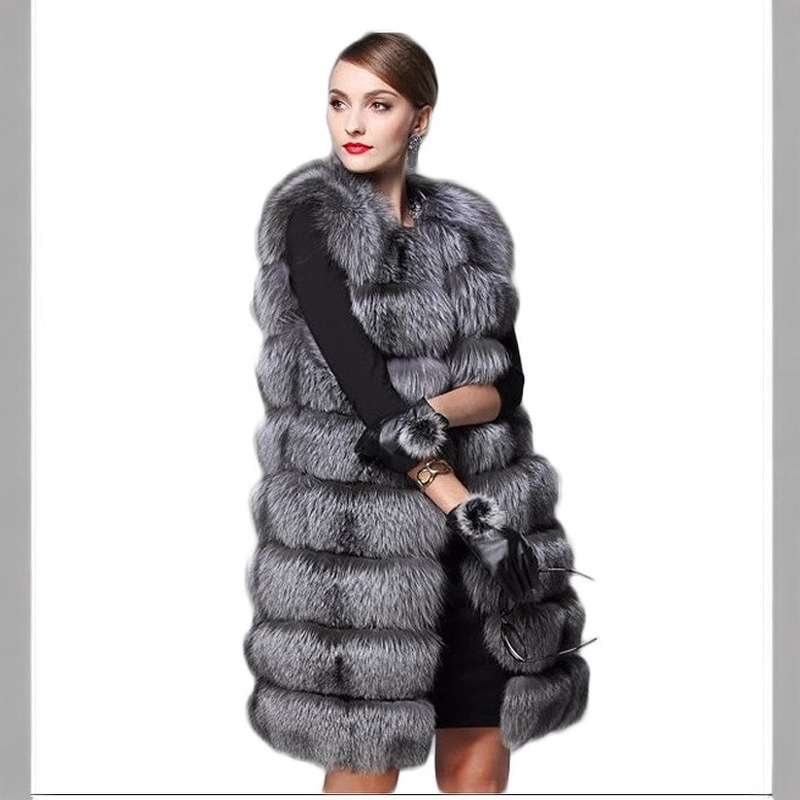 AliExpress Bestseller: Women's Faux Fur Vest, Fall/Winter 2026 New Model, Patchwork Fox Fur Sleeveless Coat