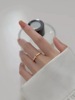 Ring, accessory, silver 925 sample, 2022 collection, Japanese and Korean, on index finger