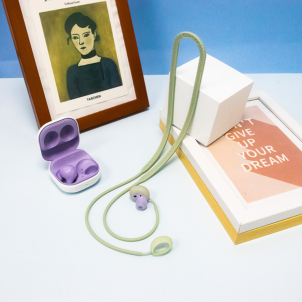 Suitable for Samsung Sangsung Glaxy Buds 2 Bluetooth Headset Silicone Anti-lost Rope Hanging Neck Lanyard