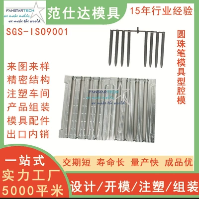 Ballpoint pen mold cavity core parts processing pen mold and pen mold parts custom processing