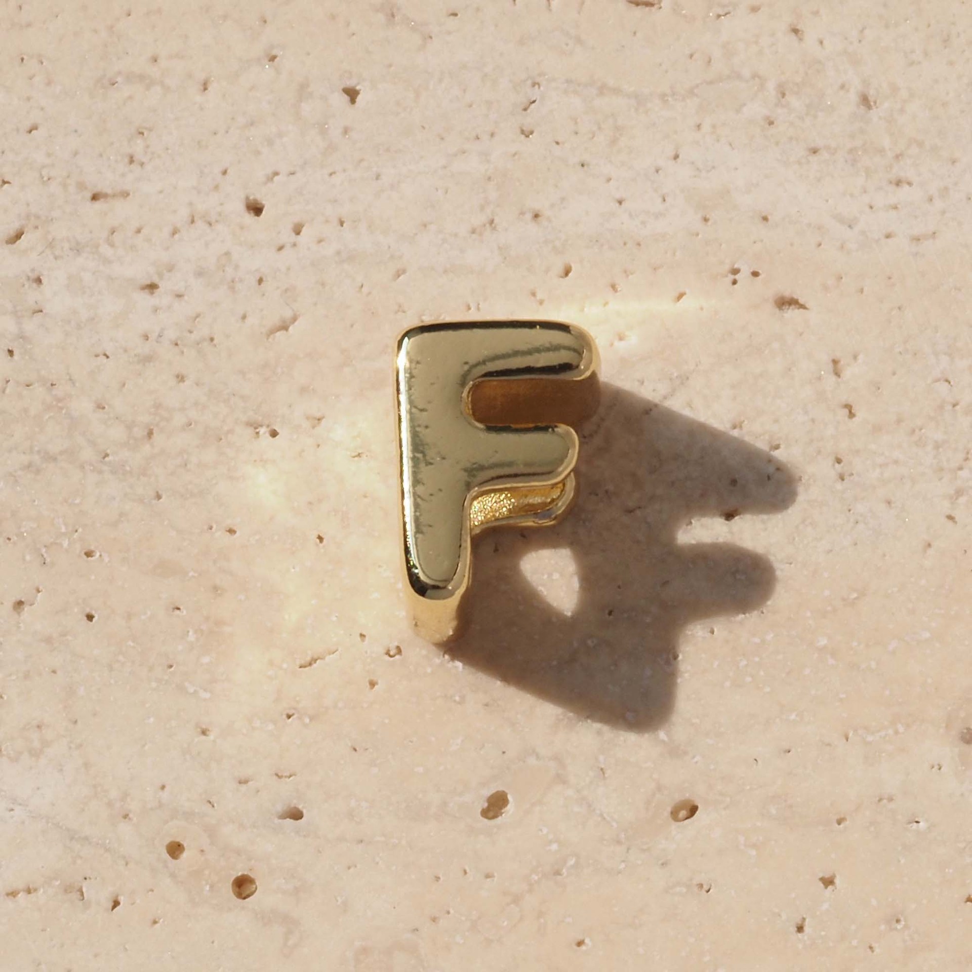 Gold Plated Initial Letter Pendant Necklace Simple Diy Jewelry_voghion.com