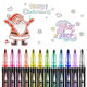 Children's Highlighter Two-color Contour Pen Color Bold DIY Quick-drying Marker Handbook Pen Plastic Double-line Pen Set