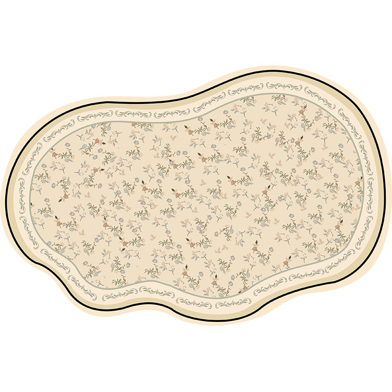 Alfombras sala de estar dormitorio americano forma alfombra de cama impermeable sofá francés sin cuidado esteras de suelo irregulares silenciosas