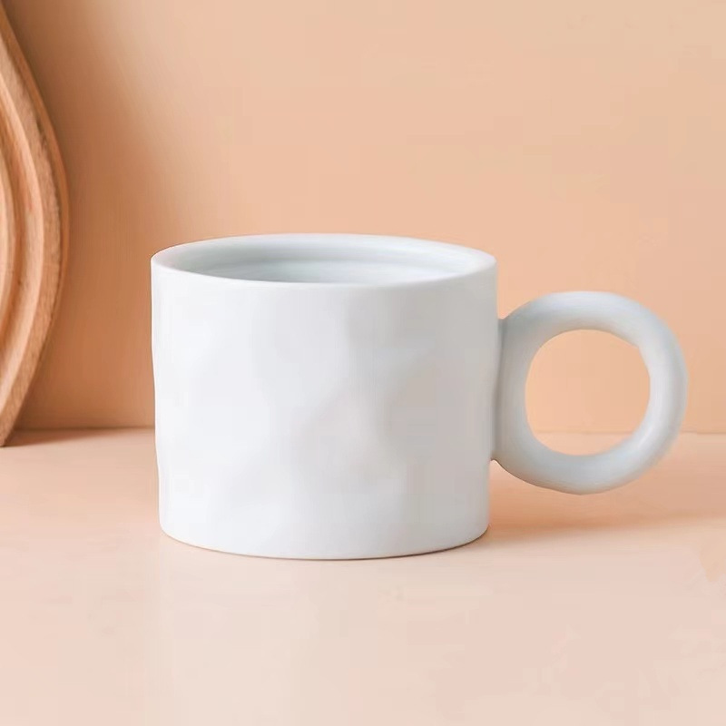 クラインブルーカップインマグリングコーヒーカップ高価値ドリンクカップ家庭用男性と女性のお土産|undefined