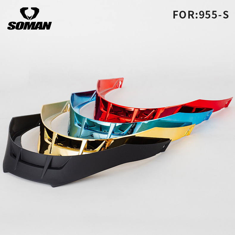 SOMAN Motorcycle Helmet Fit SM955-S Tail Cool Men's and Women's Four Seasons Full Helmet Tail Accessories