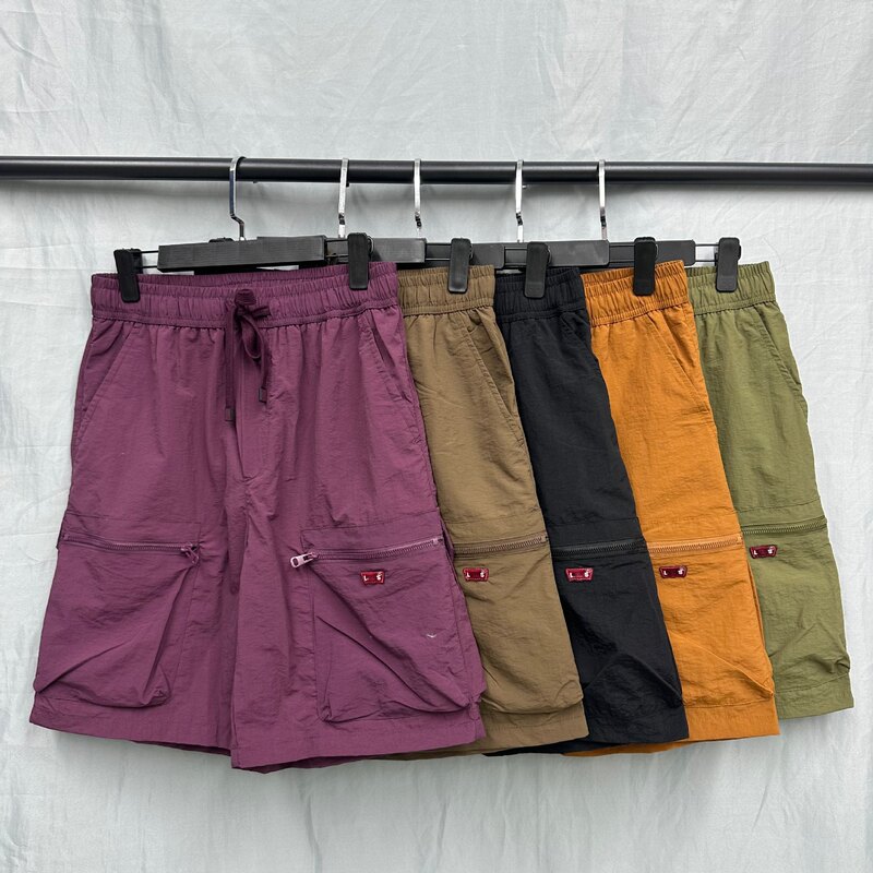 Levi's Cross-Border Mountain-Style Outdoor Workwear Shorts with Drawstring Elastic Waist and Large Pockets, American Functional Style