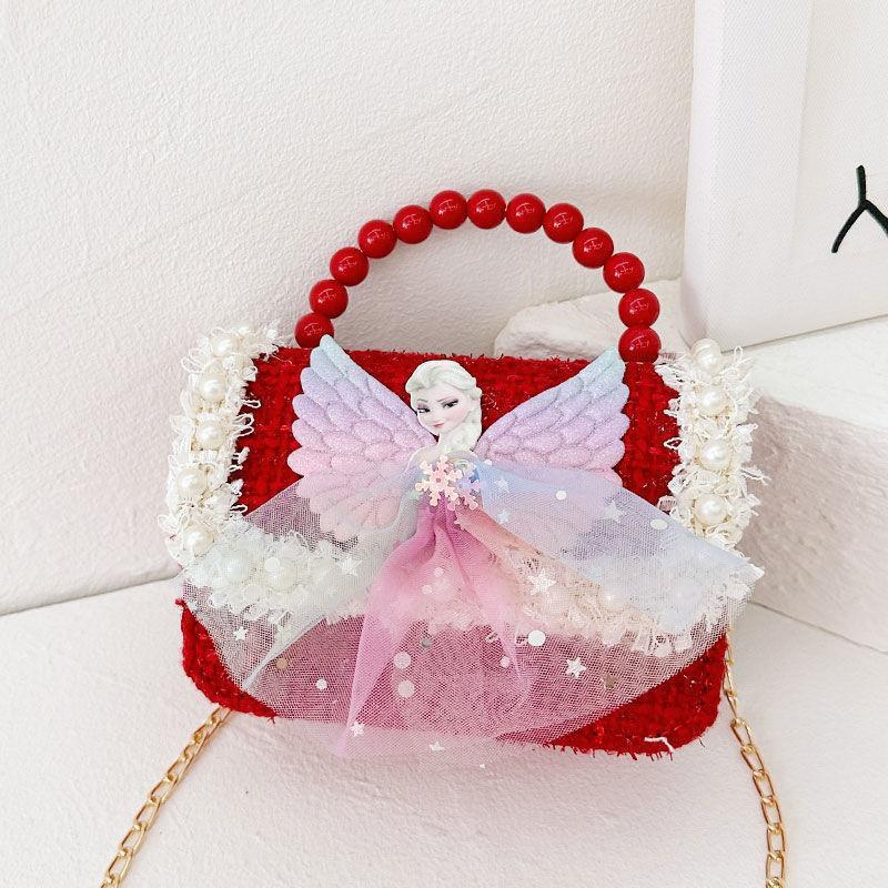 Nueva niñas princesa Aisha bolsos, bolsos de hombro de moda lindos bolsos de decoración de bebés de dibujos animados