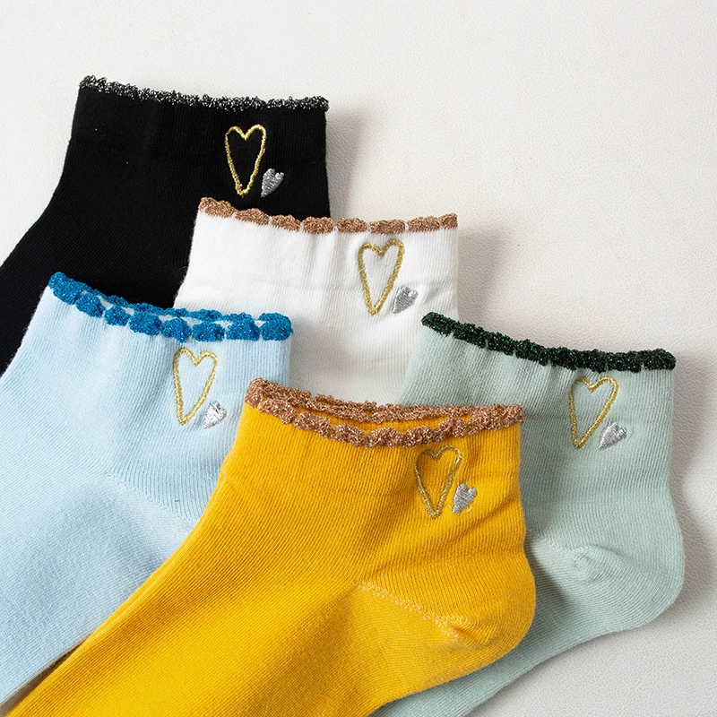 Women's Boat Socks, Cotton Candy Solid & Pattern Patterns, Low-Cut Invisible, Assorted Colors