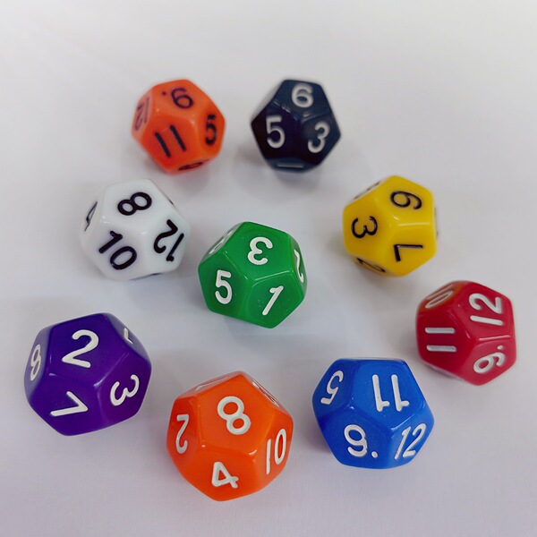 digital acrylic dice
