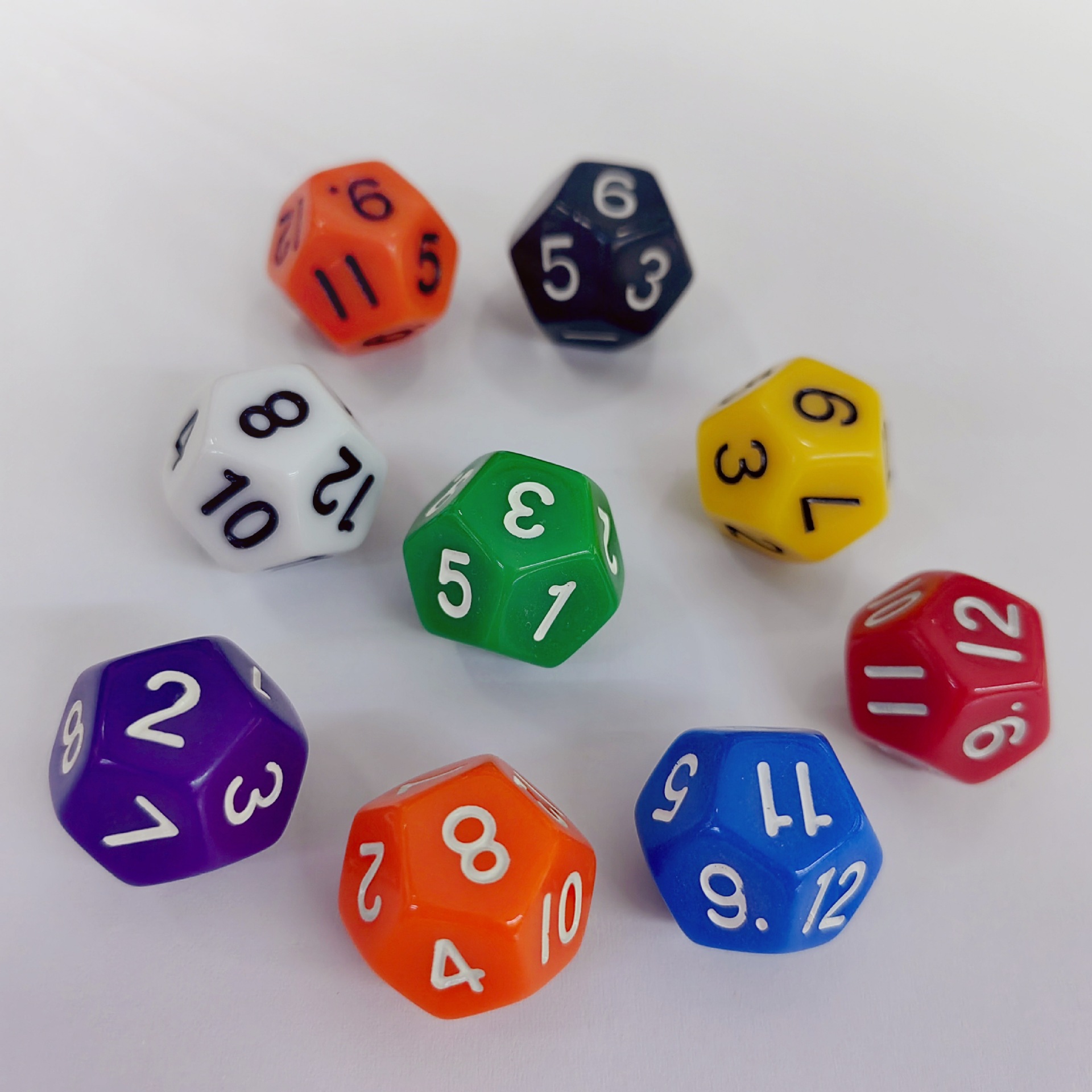 digital acrylic dice