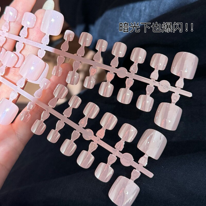 Three Thousand-Watt Electroplated Aurora Toenail Pieces, Wearable Nails, Pre-Made Nails, Hand-Sprayed Summer Foot Nails Three Thousand-Watt Electroplated Aurora Toenail Pieces, Wearable Nails, Pre-Made Nails, Hand-Sprayed Summer Foot Nails