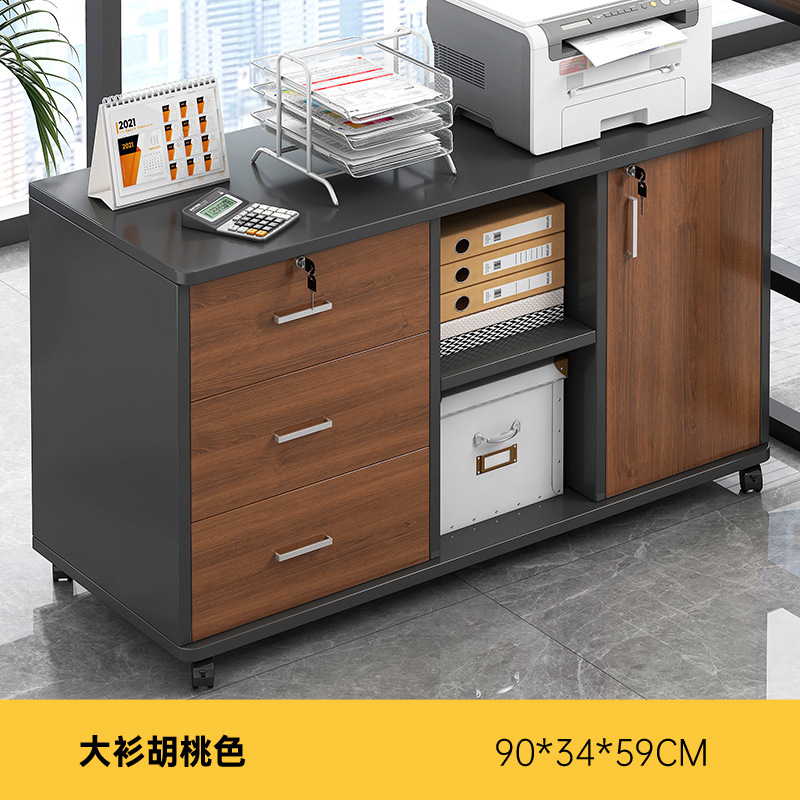 gabinete de archivos de oficina gabinete de almacenamiento debajo de la mesa gabinete de escritorio gabinete de almacenamiento lateral gabinete de cajón de madera con cerradura gabinete bajo gabinete de almacenamiento
