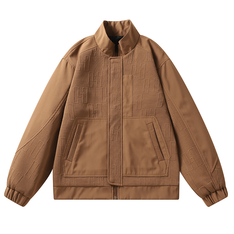 Chaqueta de hombre nuevo tipo de chaqueta de béisbol estilo coreano de moda suelta versátil a prueba de viento chaqueta deportiva de vuelo casual chaqueta