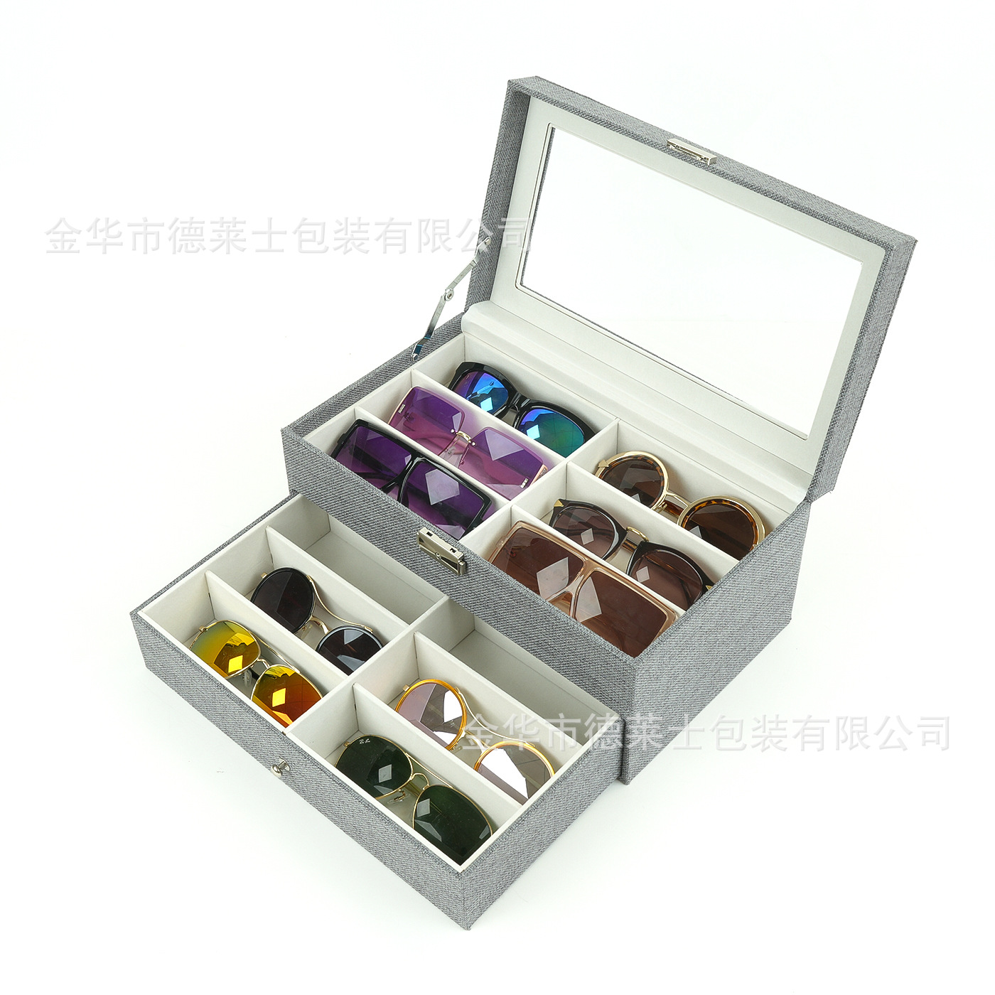 デレスメガネ収納ケース12格16格18格24格サングラス展示ケース多格サングラス整理引き出し