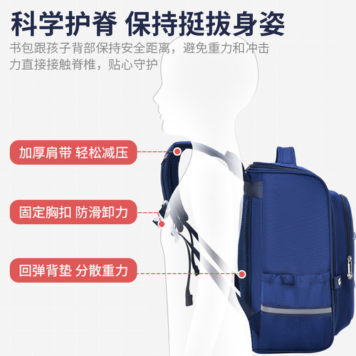 Sesame Baby New Primary School Cartoon Schoolbag Men's 6-12 Years Old Lightweight All-in-One Opening Children's Backpack