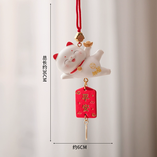 [招财小猫挂件-侧躺纳福]