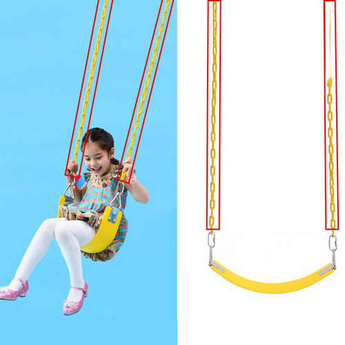Stainless steel soft swing board for indoor and outdoor use, children's swing seat, plastic light board seat