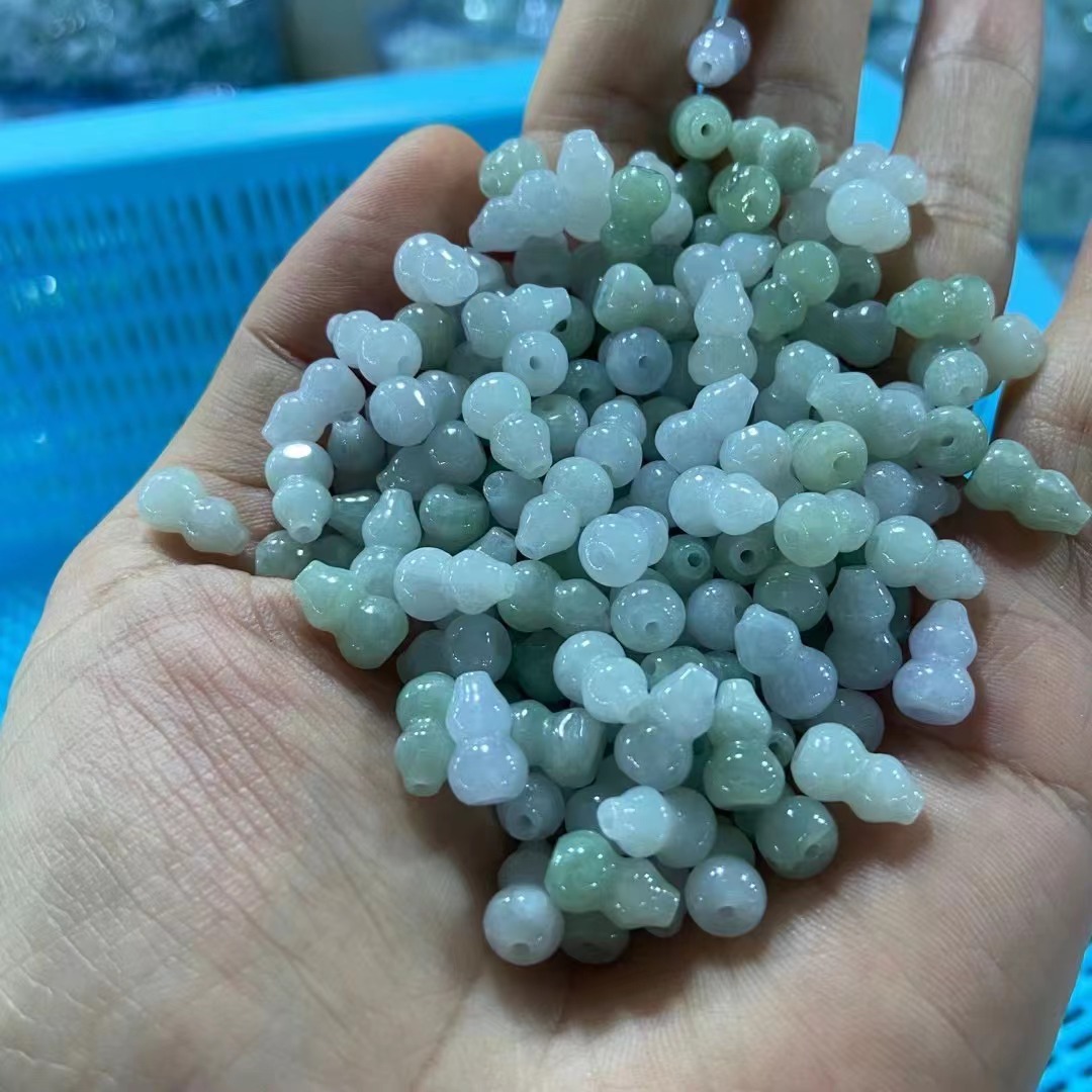 翡翠A货 葫芦翡翠  DIY配饰玉工艺品会销礼品 直播网红款