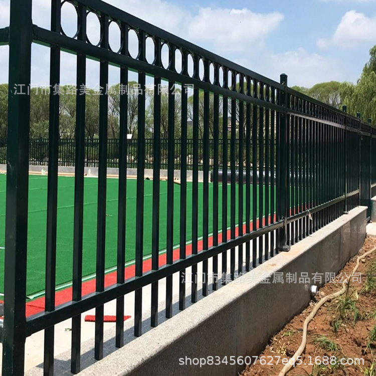 厂区库房别墅工地隔离围栏铁艺护栏园林学校庭院欧式围墙锌钢护栏