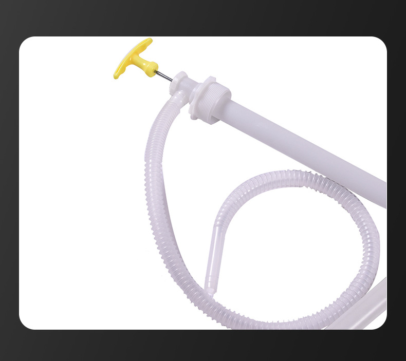 Manual plastic self-priming hand-pulled water pump, oil pumping pump, gasoline drum oil pumping, small oil pumping, 34-1 long and short models detail image 8