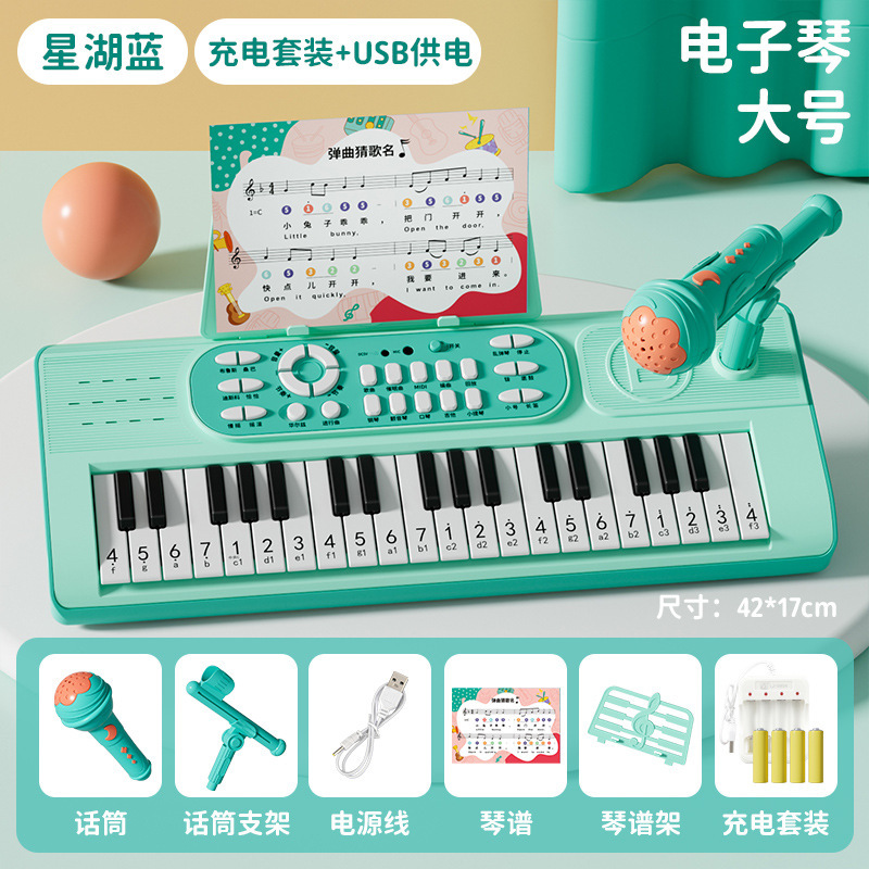 대형 사이즈 - Xinghu Blue [충전 세트/USB 듀얼 전원 공급 장치/무료 악보] 전자상거래 패키지