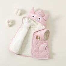 婴儿马甲六层纱布夹棉马甲男童女童春秋冬季宝宝背心儿童外穿坎肩