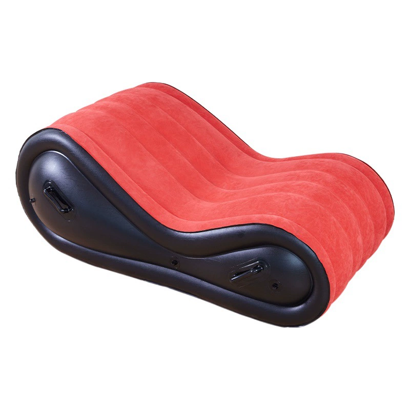 Надувной ПВХ диван-шезлонг S-образной формы для двоих, интимные аксессуары, инструмент для веселого флирта, с раздельными подножками, электрический.